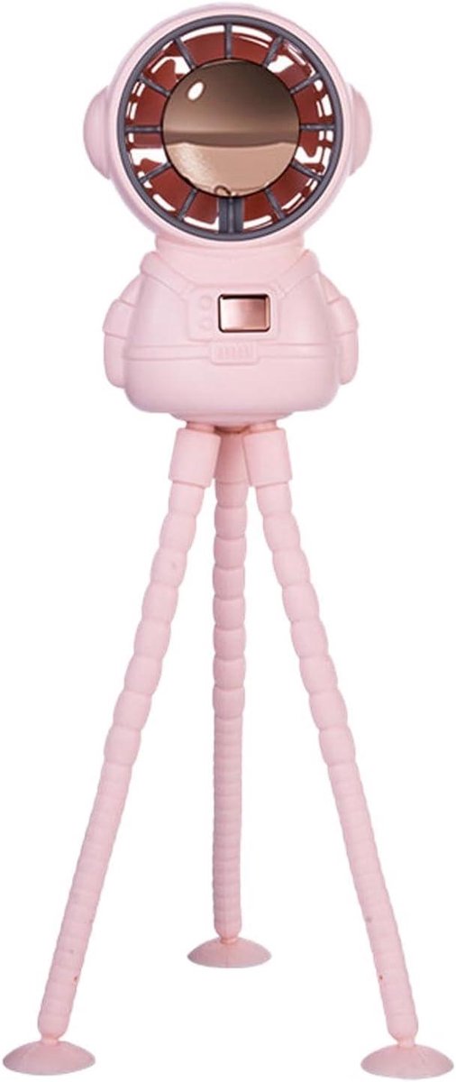 Astronaut Ventilator - Draagbare Ventilator Kinderwagen Ventilator - Frisse Lucht - Babyveilig Ontwerp - 23.7 cm - Roze