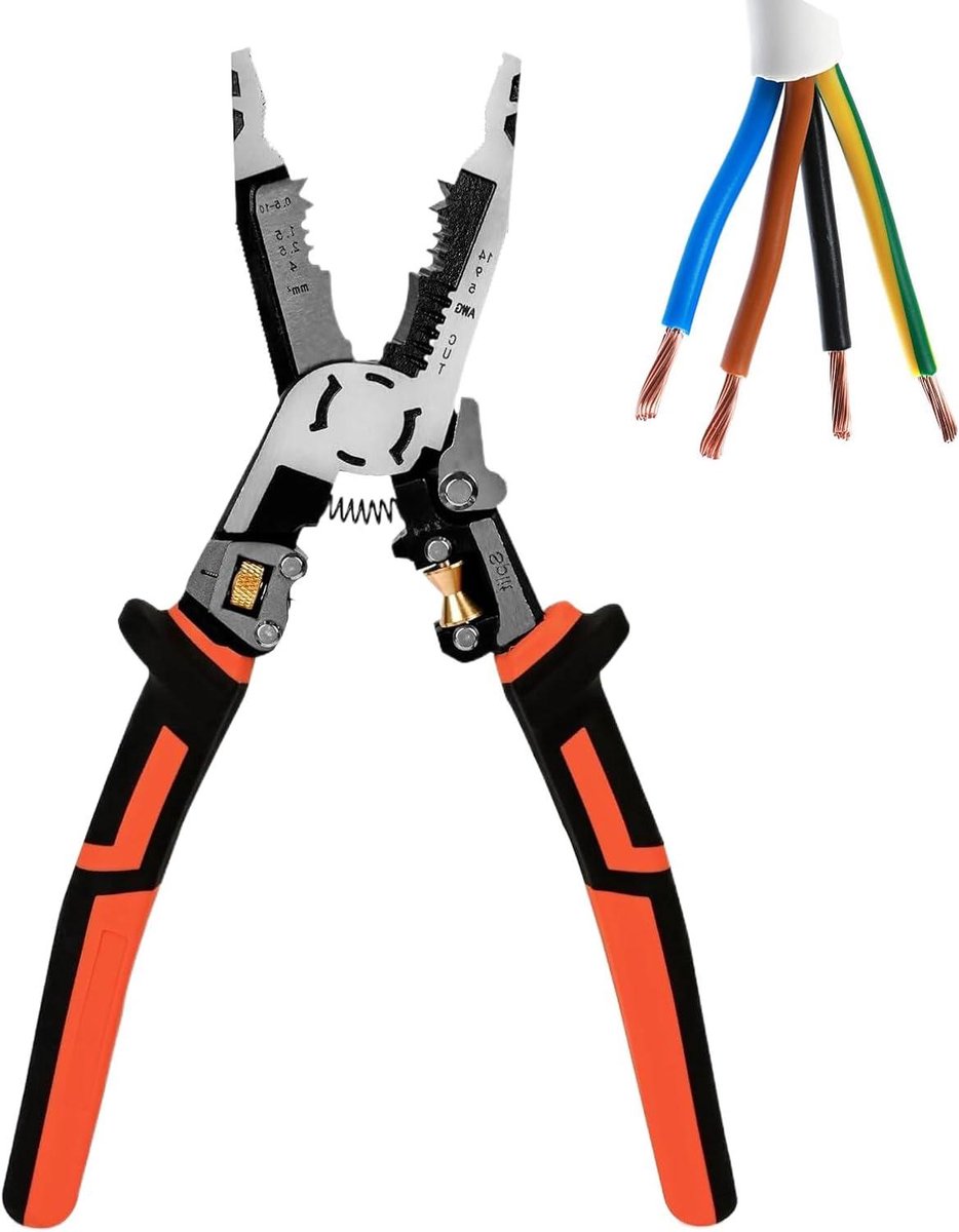 Draadstripper - Kabel Stripper - Reparaties Thuis - Multifunctioneel Gereedschap - 23.5 cm - Blauw