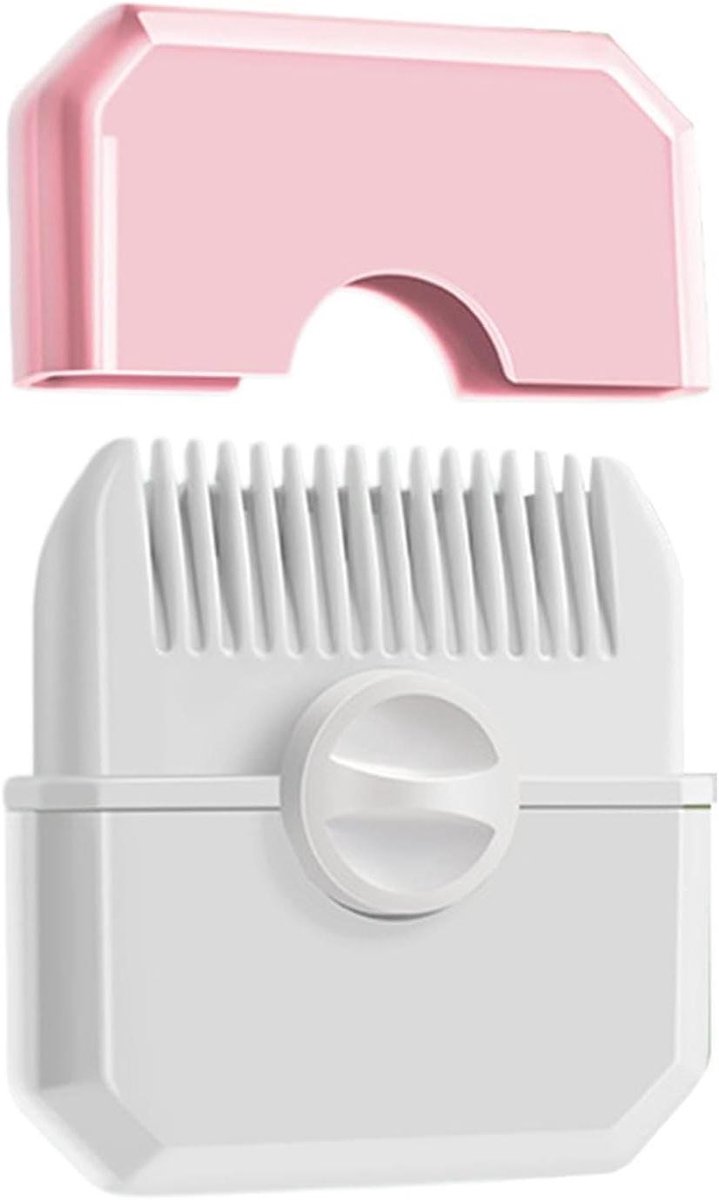Haarknipkam - Mini trimmer - Haar stylen - Draagbaar ontwerp - 6.8 x 6 cm - Roze