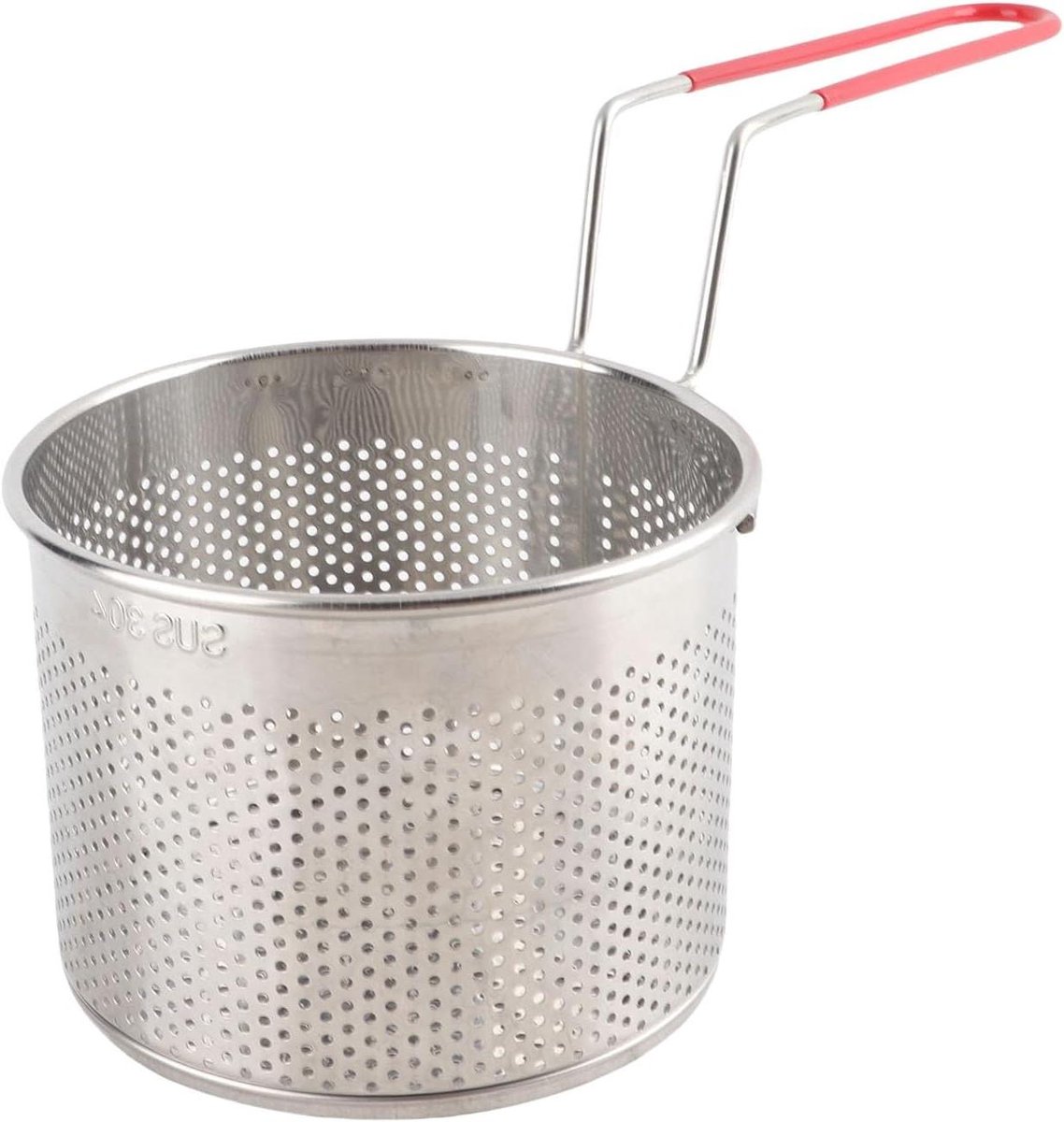 Frituurmand Staal Keukenmand Zeef Frituren Koken Snelle Olieafvoer 16 cm Zilver