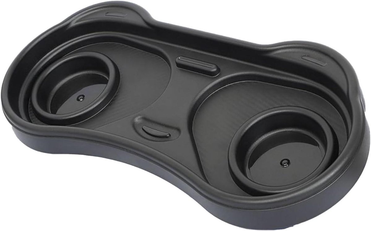 Kinderwagen Dienblad - Snackhouder Baby - Onderweg Eten - Afneembare Klem - 40 x 19 cm - Zwart