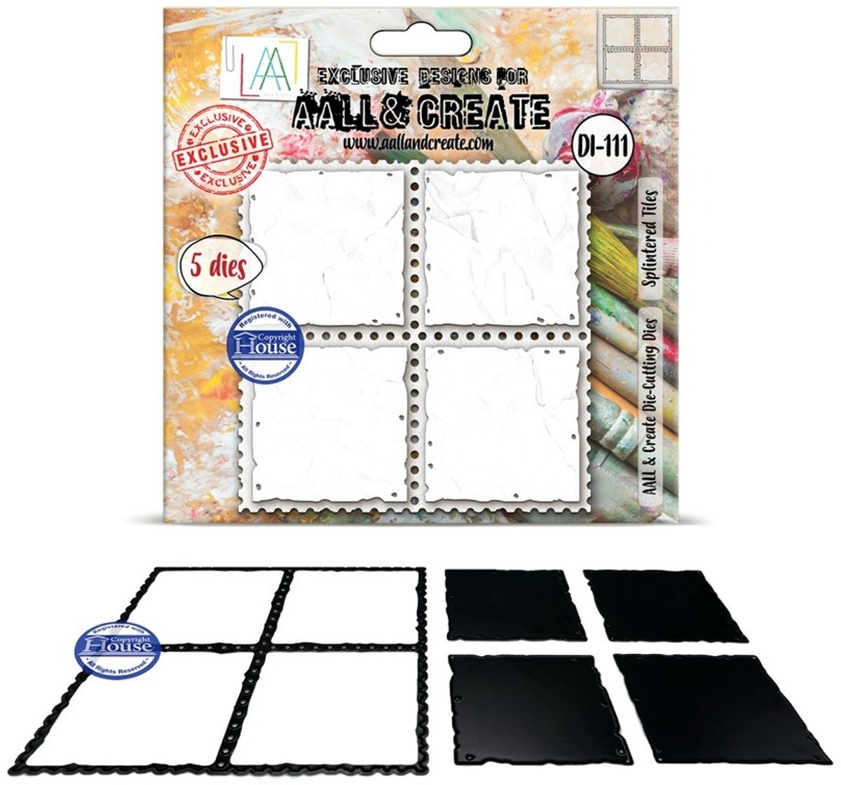Aall & Create cutting dies - Splintered tiles