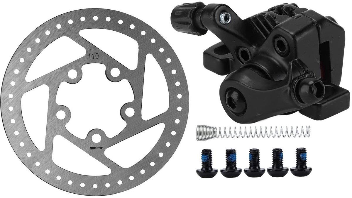 Dailygoody - Fiets Schijfrem Kit - Schijfrem Rem Kit - Ideaal voor vervanging - 110mm - Geschikt voor Mijia M365/Pro - Betrouwbaar en duurzaam