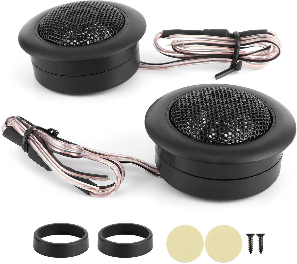 Dailygoody - Auto Luidsprekers - High-Power Tweeters - Universeel Formaat - Kleine Audio Luidsprekers - 120W Geluidskwaliteit - Geschikt voor Mee