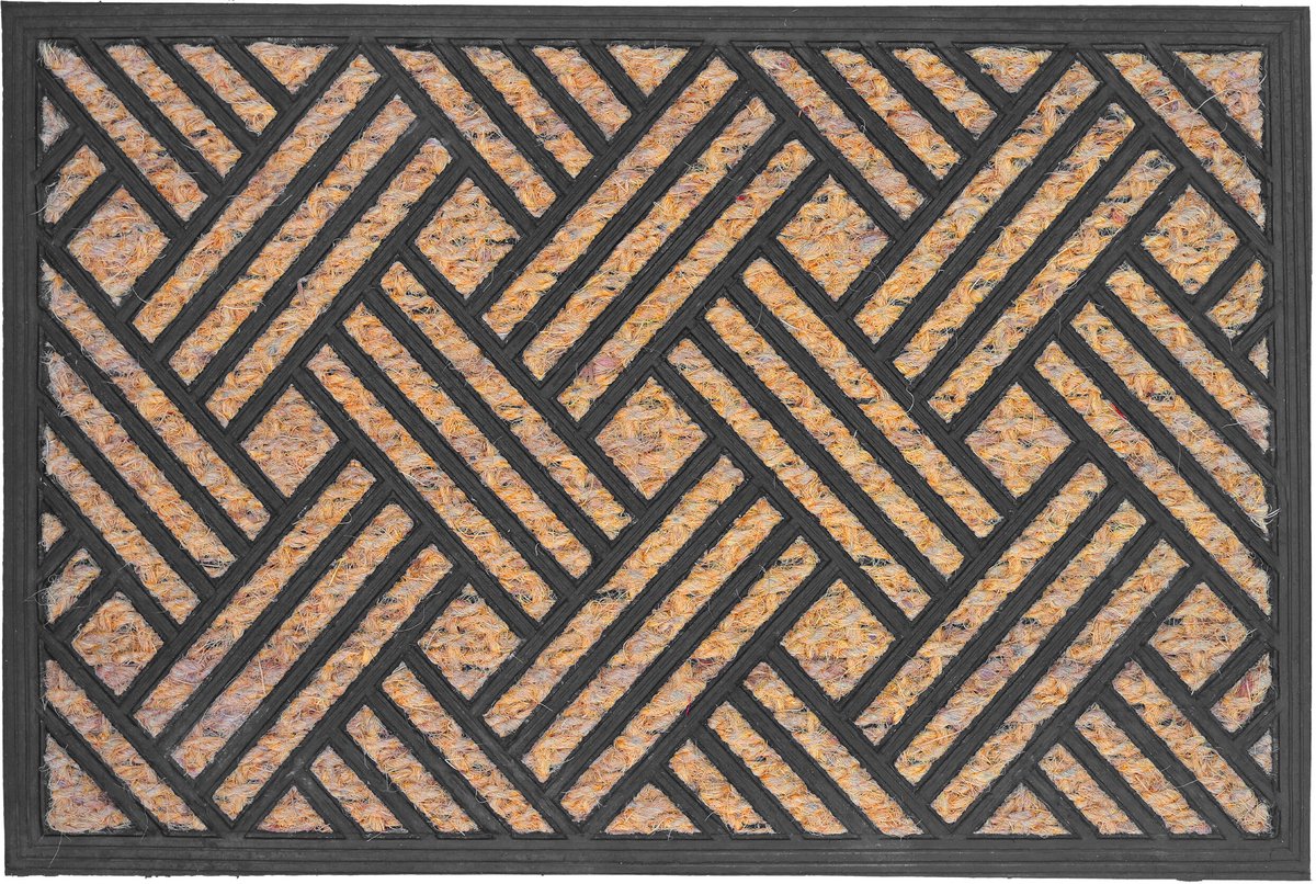 Deurmat kokos - patroon - 60x40 cm - antislip