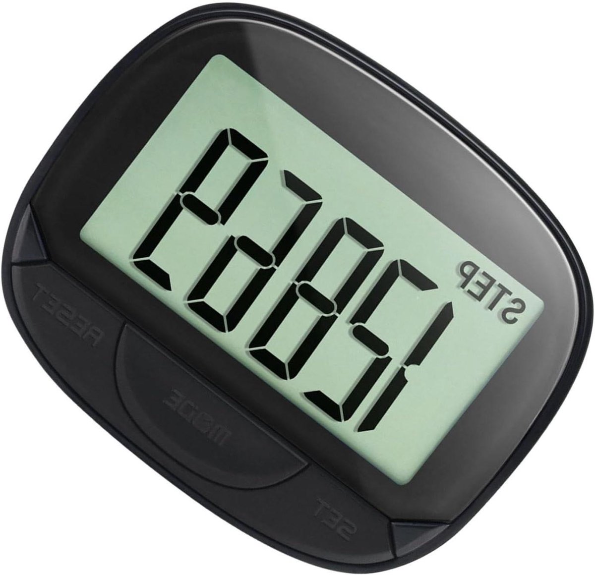 Stappenteller Wandelen - Stappen Teller Clip - Activiteit Meten - Breedbeeld Display - 55 mm scherm - Zwart