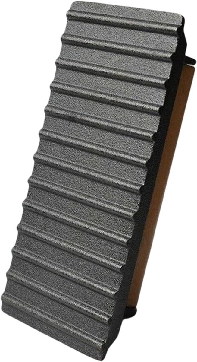 Gietijzeren Barbecue Pers - Hamburger Press Vleespers - Vlees Grillen - Geribbeld Oppervlak - 20 x 10.5 cm - Zwart