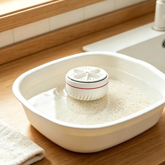 Groentecentrifuge - Fruitwasser Reiniger - Groenten Fruit Wassen - Bellenrijke Reiniging - 125 x 125 x 68 cm - Wit — afbeelding 4