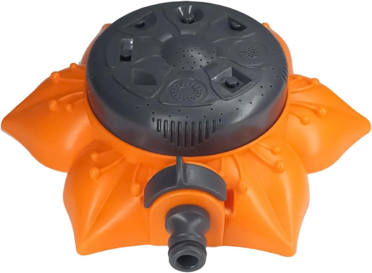 Gazonsproeier - Tuinsproeier Beregening - Gelijkmatig Water Geven - 360 Graden Dekking - 20 x 19 x 5 cm - Grijs