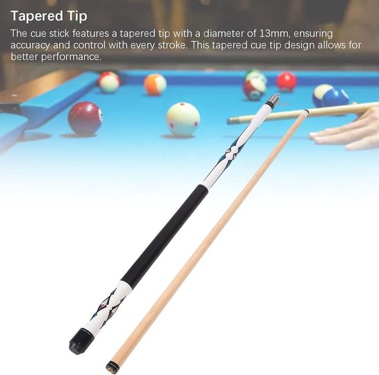 Poolkeu Esdoornhout - Biljartkeu Keu - Biljart Spelen - 13mm Precisiepunt - 147 cm - Natuurlijk Hout — afbeelding 5