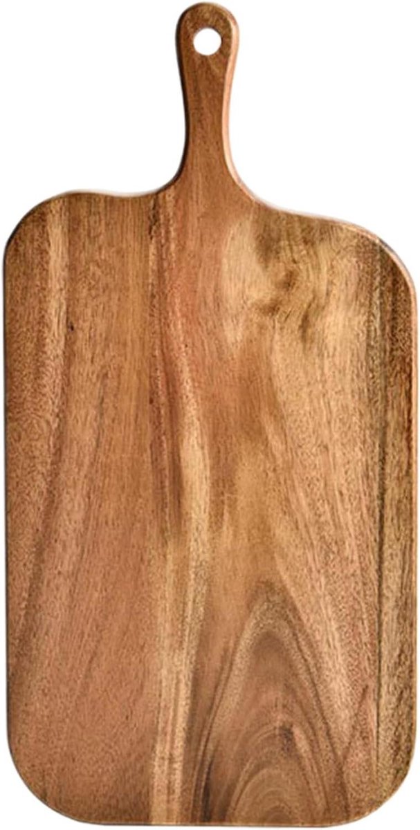 Houten Snijplank - Snijplank met Handvat - Keukenwerk - Dubbelzijdig Ontwerp - 41 cm - Bruin