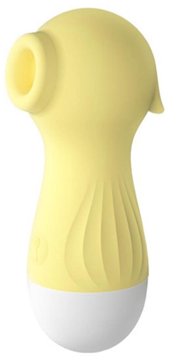 carmdering - Seepaardje Vibe - Volwassen Speeltje - Clitoris Stimulator - 10 zuig- en trilstanden, stil, USB oplaadbaar - Zacht silicone, compact, discreet - Voor vrouwen en koppels - Perfect voor thuis en reis - Cadeau voor volwassenen - Geel