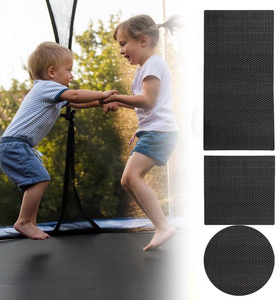 Trampoline Reparatiekit - Scheur Patch - Trampoline Herstellen - Zelfklevend Waterdicht - Diverse Vormen - Zwart — afbeelding 5