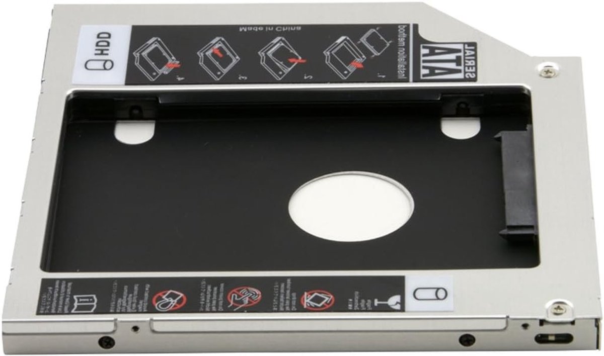 9.5mm SATA 2e HDD SSD Behuizing Hard Drive Caddy voor Laptop CD DVD-ROM Optische Bay Slot - Ideaal voor Extra Opslag en Gegevensoverdracht