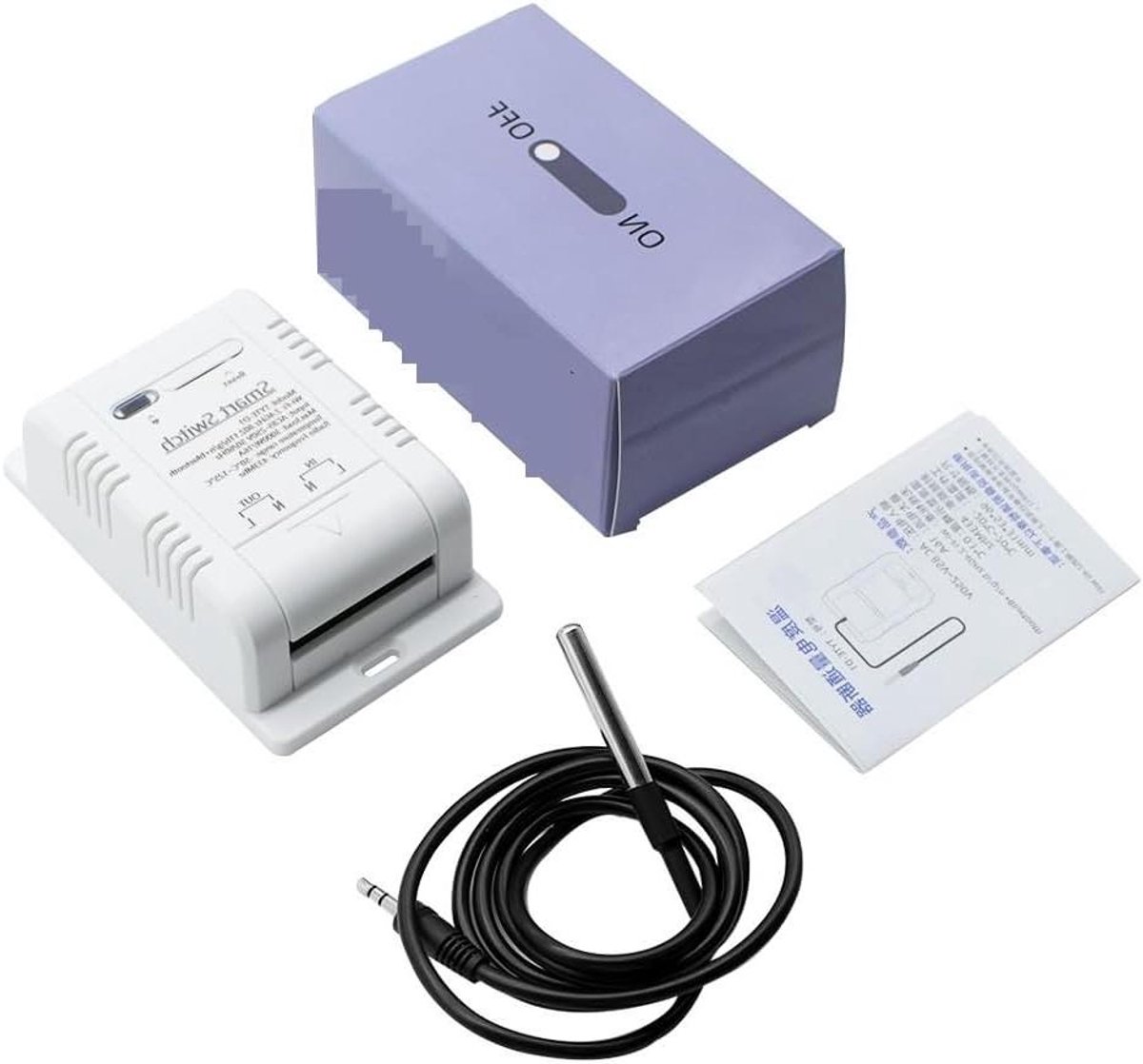Digitale Thermostaat - Temperatuursensor Slimme Schakelaar - Energie Besparen - Real-time Energiemonitor - 16A 3000W - Wit