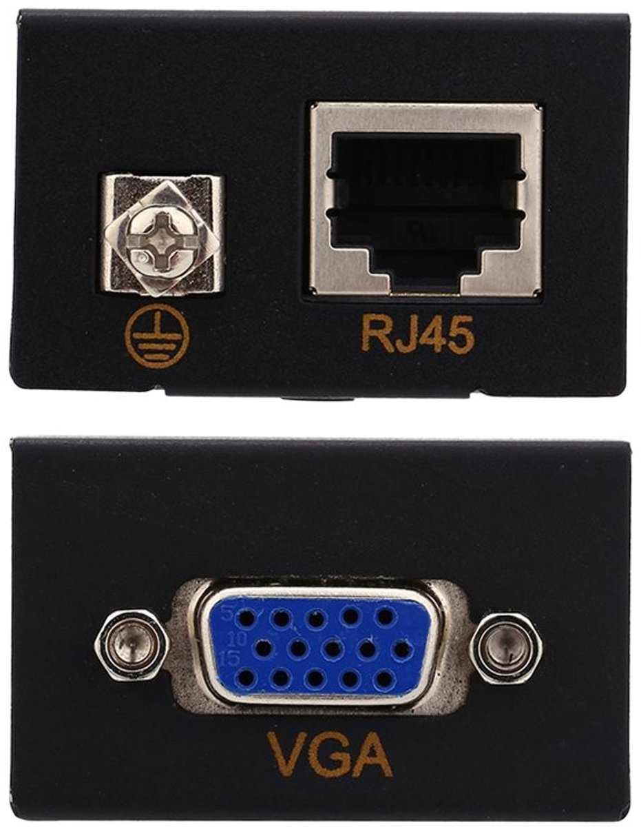 Dailygoody - Extender - 60M RJ45-extender - Ideaal voor kantoor en thuis - Zwart - Voordelige oplossing voor videotransmissie - Geschikt voor ...