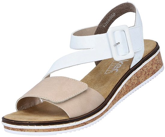 Sandale Rieker - Femme - Wit/Taupe - Taille 39