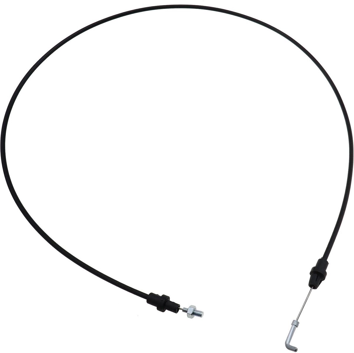 Dailygoody - Zijdeur Buitenhandgreep Kabel - Deurklinkkabel - Zwart - Compatibel met Ford Transit - MK6 en MK7 - 116 cm lang