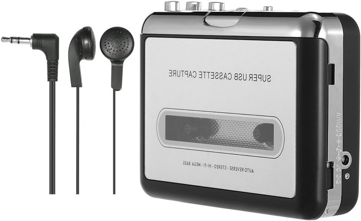 USB converter voor audio cassettes naar MP3, digitaliseer oude muziek en luister op Windows of MP3-spelers