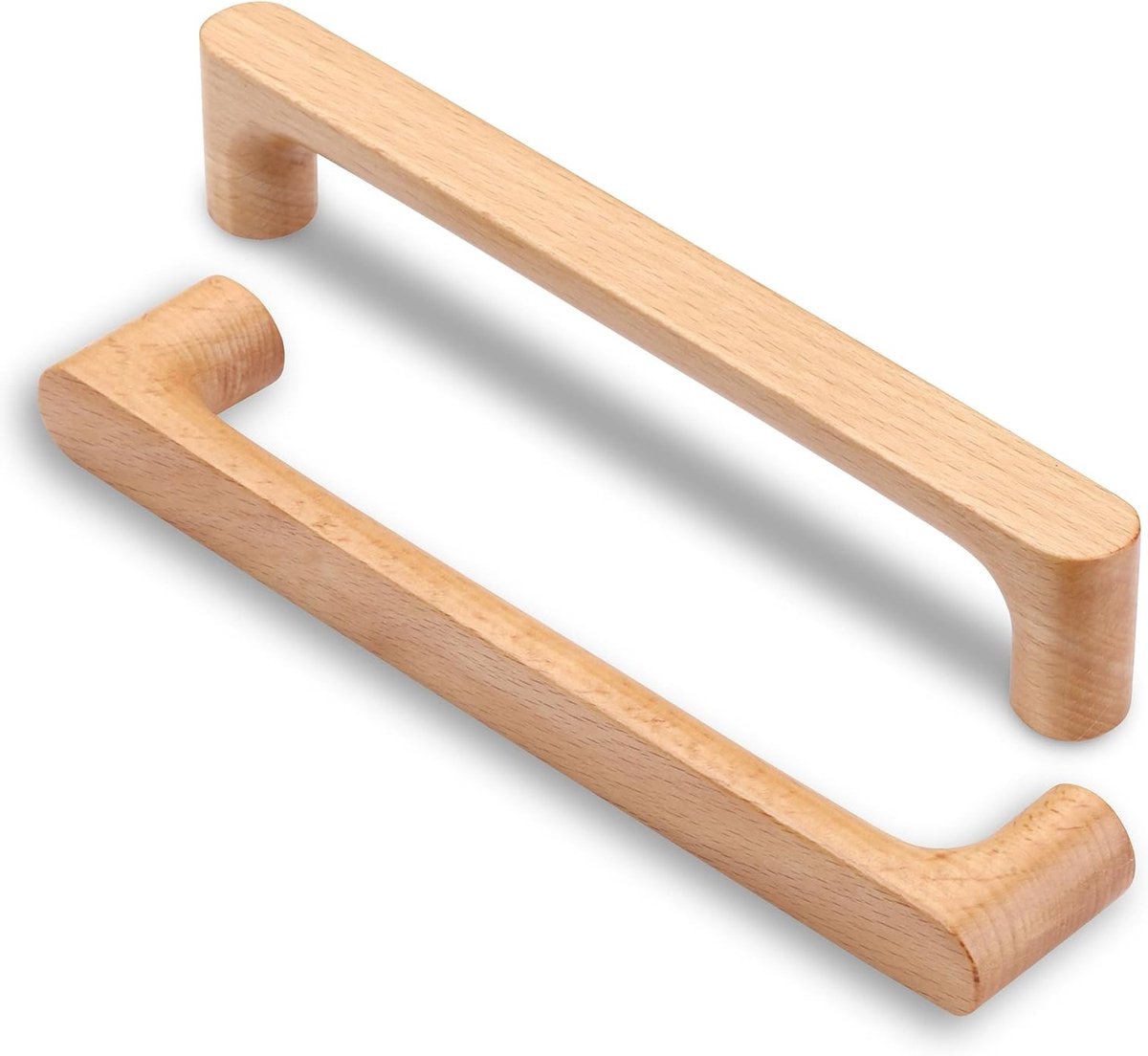 6 Stuks Houten Kastgrepen voor Lades en Deuren - 192mm Montageafstand - Perfect voor Keuken en Slaapkamer Meubels