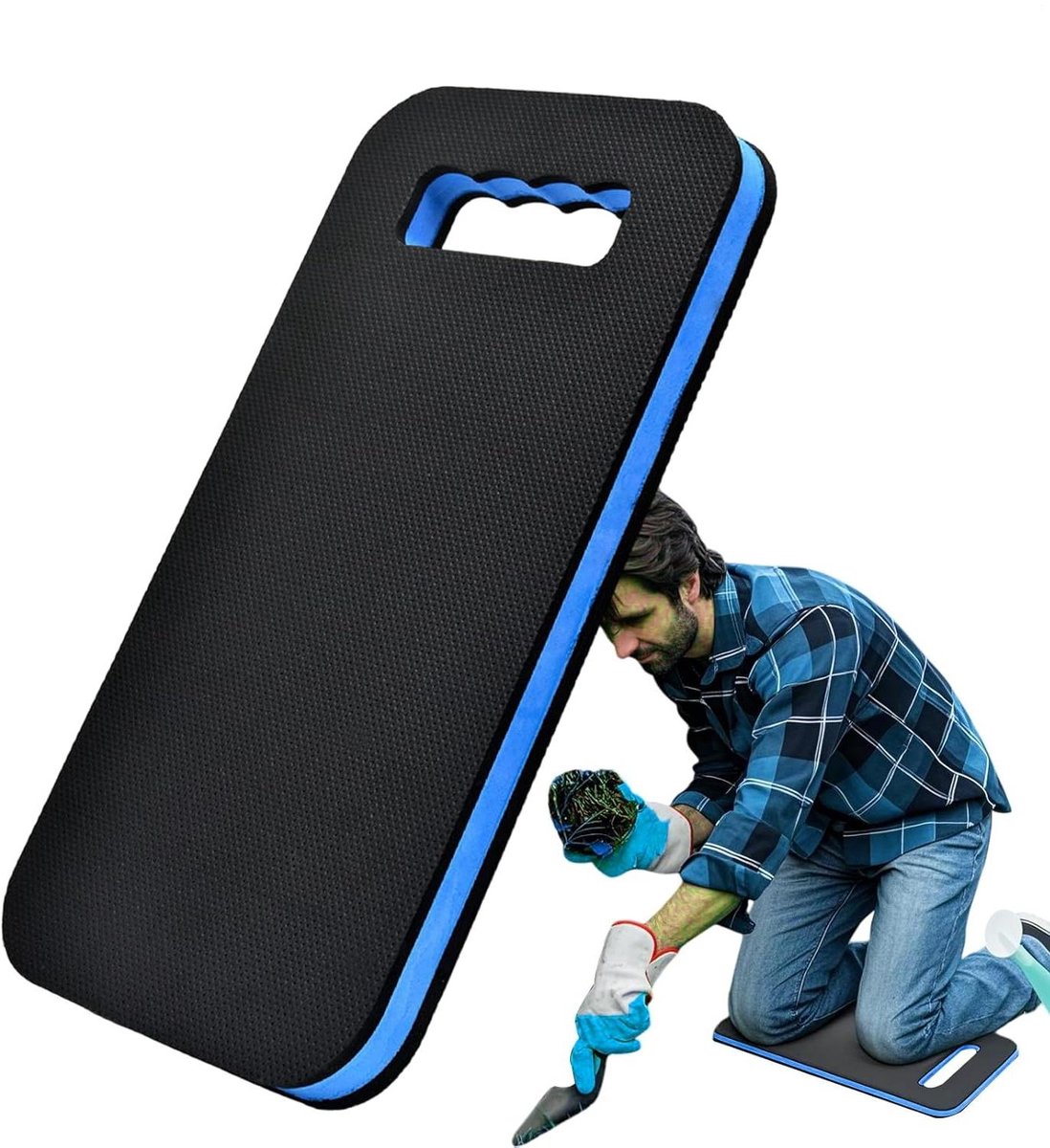 Schuim Kniebeschermer - Kniekussens Werk - Comfortabel Knielen - Antislip Ondersteuning - 45x21x2.5 cm - Enkele Kleur