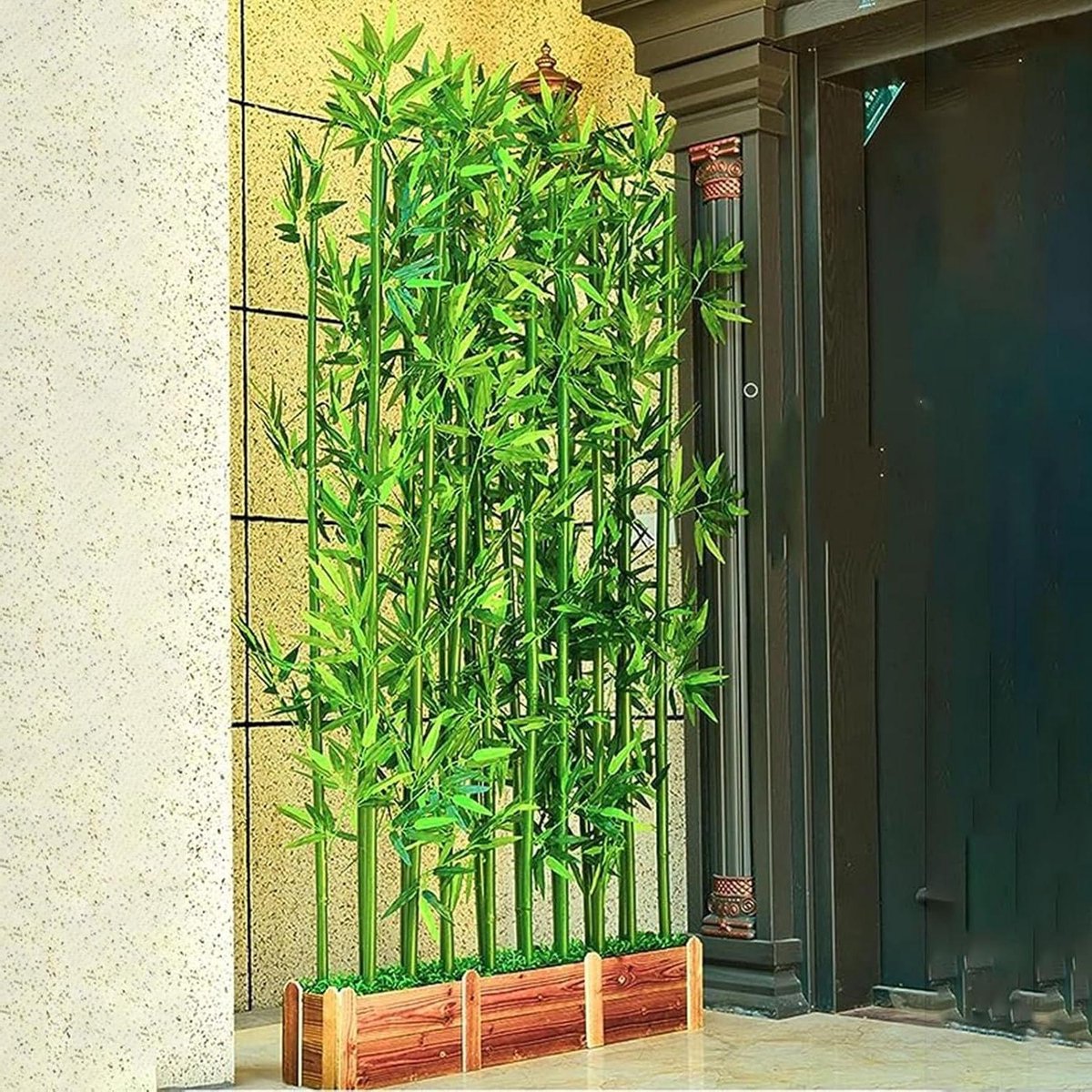 Bamboe Plant - Decoratieve Boom - Ruimte Verdelen - Realistisch Uiterlijk - 1 Meter Hoog - Groen