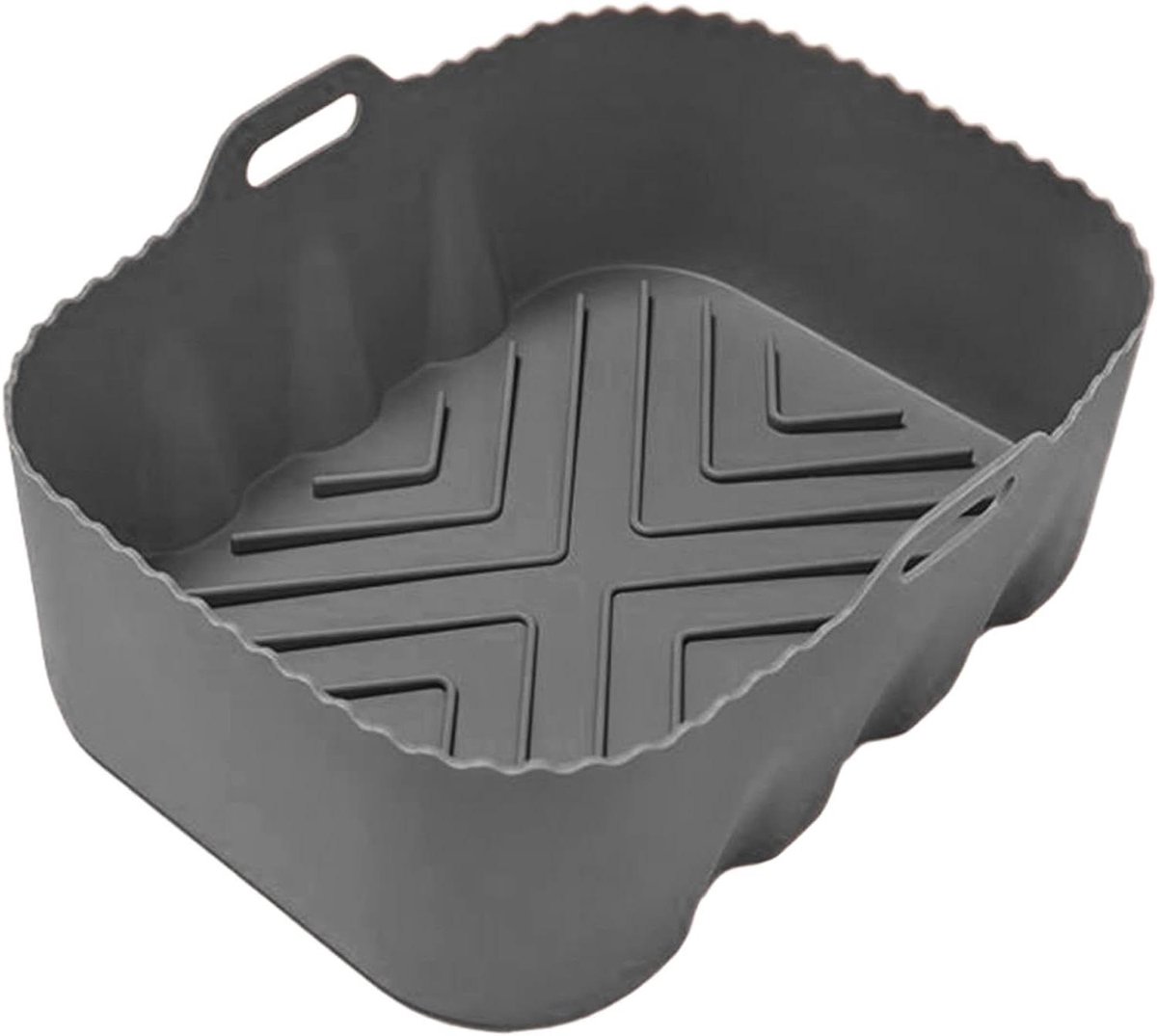 Airfryer Liners - Oven Mandvoeringen - Koken Bakken - Antiaanbaklaag - 20 x 15 cm - Grijs