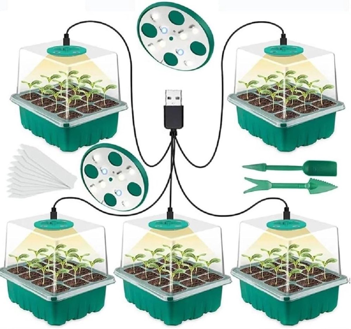 Groeilamp met Zaadbak - Kweeklamp Kamerplanten - Zaailingen Kweken - Volledig Spectrum LED