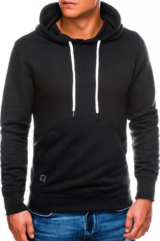 Ombre - sweat à capuche pour hommes noir - basique