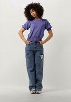 Minus Liva Knit Tee Tops & T-shirts Dames - Shirt - Paars - Maat M