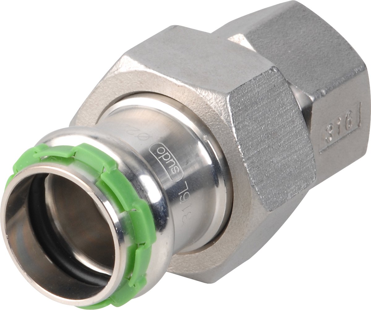 VSH SudoPress Roestvaststalen Doorvoerknippeling FF 22xRp3/4" Type SP6330GV, 6551039