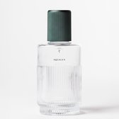 AQUALEX Nova Dark Green glazen fles met opdruk BRUIS water - 75 cl - 750 ml - Karaf - Waterkan - Glas