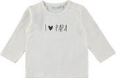 Babylook T-Shirt I Love Papa Snow White 62