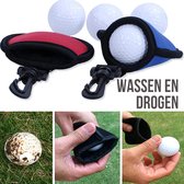 Allernieuwste Golfbal Wassen en Drogen Blauw - Golfball Washer Cleaner - Handig Cadeau Geschenk voor Golfers - Waterdicht - BLAUW