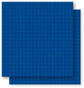 Brixies Bouwplaat | Grondplaat 20x20 noppen - Geschikt voor Lego Classic Bouwstenen - Blauw
