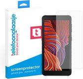 Telefoonglaasje Screenprotectors - Geschikt voor Samsung Galaxy Xcover 5 - Case Friendly - Gehard Glas Screenprotector - Geschikt voor Samsung Galaxy Xcover 5 - Beschermglas