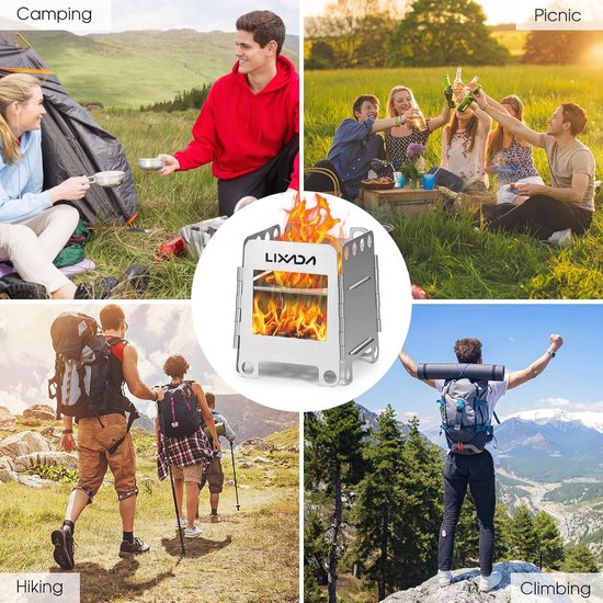 tent kachel / Draagbare Lichtgewicht - camping gas stove Portable collapsible, ‎1.63 x 9 x 10.92 cm — afbeelding 5