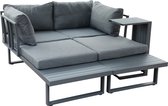 SenS-Line - Ensemble lounge multifonction Delphi - Pour l'extérieur - Set 3 pièces - Aluminium/Polyester
