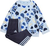 adidas Sportswear Essentials Allover Print Joggingpak Kids - Kinderen - Blauw- 74