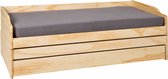 Bol.com Interlink - Kajuitbed Lothar 3 slaapplaatsen - 90x200 - Bruin aanbieding