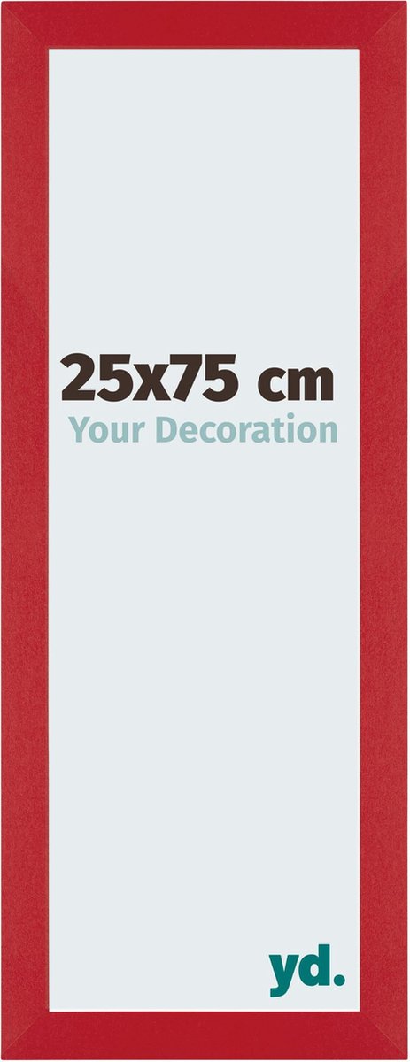 yd. Your Decoration - Fotolijst 25x75 cm - MDF - Rood - Mura