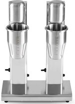 HCB® - Professionele Horeca Milkshakemixer - dubbel - 2 x 750 ml - RVS Milkshakemaker - 35x17x52 cm (BxDxH)