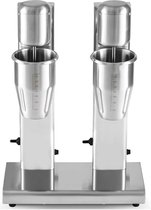 Bol.com HCB® - Professionele Horeca Milkshakemixer - dubbel - 2 x 750 ml - RVS Milkshakemaker - 35x17x52 cm (BxDxH) aanbieding