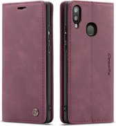 CaseMe Book Case - Geschikt voor Samsung Galaxy A20e Hoesje - Bordeaux