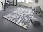 Flycarpets Elle Decoration - Modern Design Vloerkleed -Vernon - Blauw / Grijs / Creme - 200x290 cm