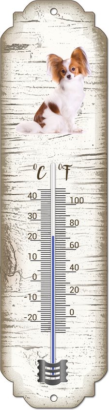 Thermometer: Vlinderhond | Hondenras | Temperatuur binnen en buiten | -25 tot +45C