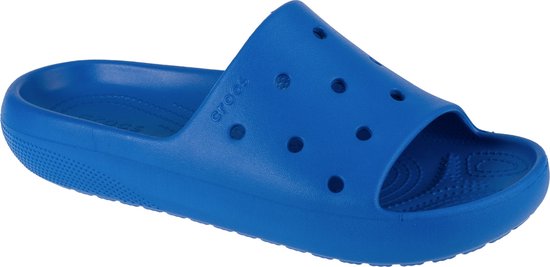 Crocs Classic Slide V2 209401-4KZ, Homme, Blauw, Slippers, taille: 39/40