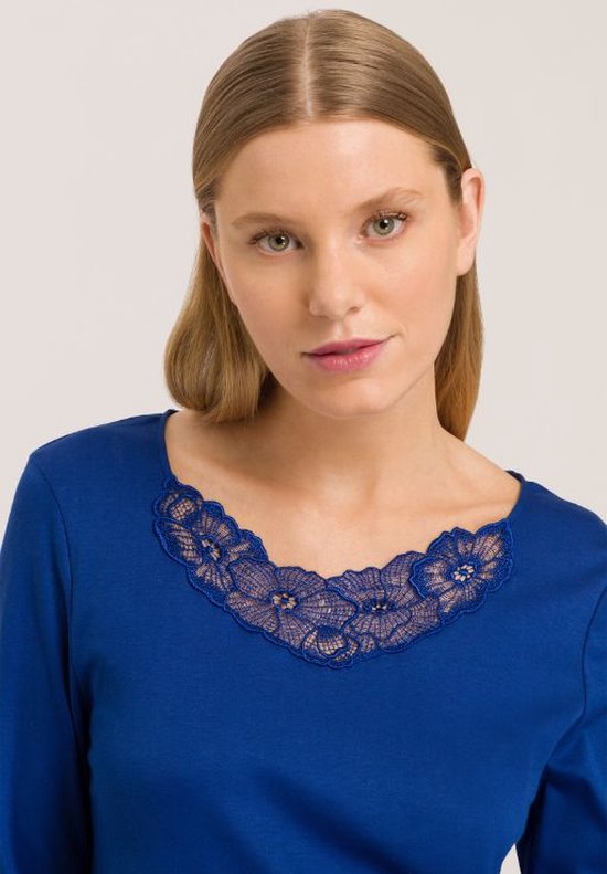 Hanro Naila Déshabillé 074999/074997 indigo - taille S