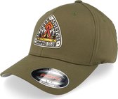 Hatstore- Camping Adventure Olive Flexfit - Wild Spirit Cap