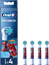 Oral-B Pro Kids - Opzetborstels - Met Spider-Man - 4 Stuks
